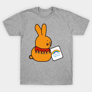 Essential Employee Bunny Rainbow T-Shirt